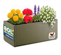 Ethica Olive Green Plastic Flower Pot 80 x 36 x 36 cm
