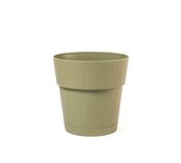 Ethica Plastic Vase With Water Reserve, 25Cm, Olive Green