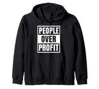 Ethical Awareness: People Over Profit Zip Hoodie