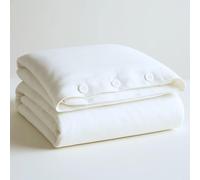 Ethical Bedding Cool & Crisp Duvet Cover in White (Organic Cotton) - Double
