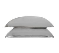 Ethical Bedding Sleepyhead Silk Pillow Set - Grey - Super King - Grey / Oxford - Soft / Medium