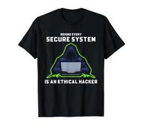 Ethical Hacker Cyber Security Secure System Design T-Shirt