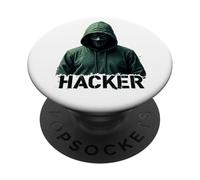 Ethical Hacker Cybersecurity Computer Science Gift Men Women PopSockets Adhesive PopGrip