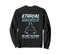 Ethical Hacker Funny Cybersecurity Enthusiasts Minimalist Sweatshirt