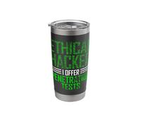 Ethical Hacker Penetration Cybersecurity IT Pen Tester Stainless Steel Insulated Tumbler