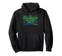 Ethical Hacker Skull Laptop Graphic Humor Penetration Tester Pullover Hoodie