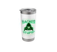 Ethical Hacker White Hat Hacker Cybersecurity Stainless Steel Insulated Tumbler