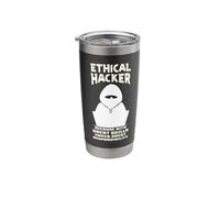 Ethical Hacking Analyst Ethical Cyber Security Stainless Steel Insulated Tumbler