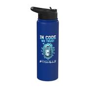 Ethical Hacking Analyst Ethical Cyber Security Stainless Steel Insulated Water Bottle