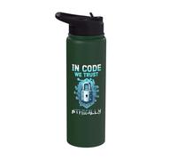 Ethical Hacking Analyst Ethical Cyber Security Stainless Steel Insulated Water Bottle