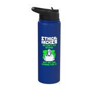 Ethical Hacking Analyst Ethical Cyber Security Stainless Steel Insulated Water Bottle
