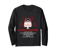 Ethical Hacking Stages Cyber Security Analyst Humor Long Sleeve T-Shirt