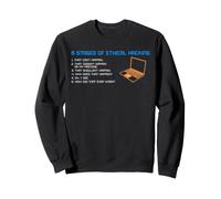 Ethical Hacking Stages Cyber Security Analyst Humor Sweatshirt