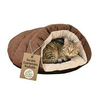 Ethical Pets Sleep Zone Cuddle Cave Pet Bed, 22", Chocolate