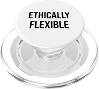 ETHICALLY FLEXIBLE Funny Retro Sarcastic Flirty Text PopSockets PopGrip for MagSafe