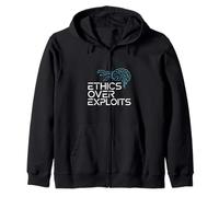 Ethics Over Exploits Cyber Security Zip Hoodie