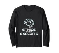 Ethics Over Exploits White Hat Cyber Mindset Long Sleeve T-Shirt