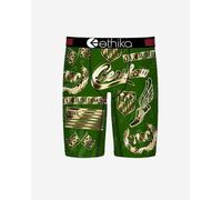 Ethika Men’s Boxer Brief, Knee Length, 4-Way Stretch Performance Underwear with Graphic Prints - Legacy, Legacy, M