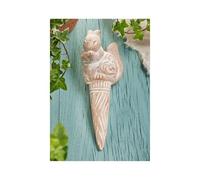 Ethimaart Terracotta Squirrel Watering Spike, Automatic Plant Watering, Indoor Outdoor Ceramic Planter Aid, Garden Art Decor, Eco Friendly, Handcrafted 5 x 8 x 19cm
