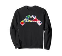 Ethiopia British Flag - Ethiopian British UK Heart Sweatshirt