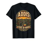 Ethiopia Ethiopian Addis Value Graphic T-Shirt, Men, Black, M
