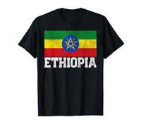 Ethiopia Ethiopian Flag Family Pride Country Nation Gift T-Shirt