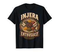 Ethiopia Ethiopian Injera Enthusiast Value Graphic T-Shirt, Men, Black, M