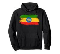 Ethiopia Flag - Ethiopia Football Flag Ethiopia Crest Pullover Hoodie