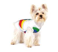 Ethiopia Flag Map Print Lightweight Tank Top for Dogs Dog Shirts for Small Dogs Stretchy T Shirts Sleeveless Vest