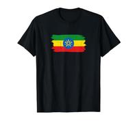 Ethiopia Flag Textless Habesha Pride Vintage Grunge Value Graphic T-Shirt
