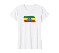 Ethiopia Flag Textless Habesha Pride Vintage Grunge Value Graphic T-Shirt