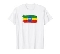 Ethiopia Flag Textless Habesha Pride Vintage Grunge Value Graphic T-Shirt