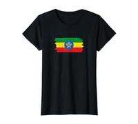 Ethiopia Flag Textless Habesha Pride Vintage Grunge Value Graphic T-Shirt
