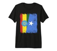 Ethiopia Somalia Half Flag Ethiopian Somali Pride Premium T-Shirt