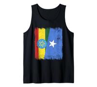 Ethiopia Somalia Half Flag Ethiopian Somali Pride Tank Top