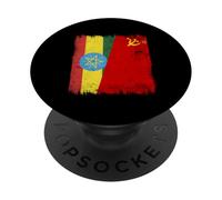 Ethiopia Soviet Union Flag Ethiopian CCCP Heritage PopSockets Adhesive PopGrip