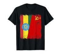 Ethiopia Soviet Union Flag Ethiopian CCCP Heritage T-Shirt