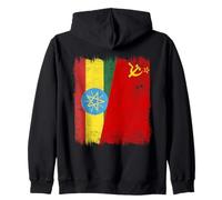 Ethiopia Soviet Union Flag Ethiopian CCCP Heritage Zip Hoodie