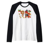 Ethiopia Wales Flag Ethiopian Roots Proud Welsh Heritage Raglan Baseball Tee