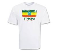 Ethiopia Women's Womens Football T-Shirt in White | Size: Medium Ethiopia White M