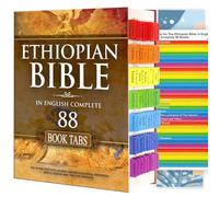 Ethiopian Bible Tabs in English Complete with 88 Books. 72 Colour Coded Laminated Durable Tabs, 68 Books Ethiopian Bible Chapter Tabs, 1 Placement Guide