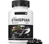 Ethiopian Black Oil,100% Pure Nigella Sativa 60 Count