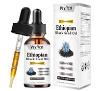 Ethiopian Black Seed Oil 2000mg, Cold & Freshly Pressed, Up to 5X% Strength Thymoquinone, Pure Extra Virgin Cumin Black Seed Oil(Nigella Sativa Oil), for Blood Pressure, Boost Immunity for Men Women