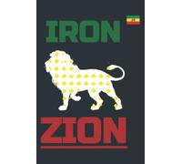 Ethiopian Flag In Heart Iron Lion Zion Reggae Rasta Premium: - Daily planner notebook, Size format 6.0 x 9.0 inches pages