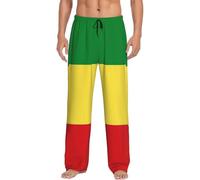 Ethiopian Flag Men's Pajama Pants Lounge Pjs Bottoms Sleepwear Bottom Pants With Pockets