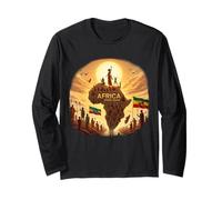 Ethiopian Flag Rasta Africa Rising Again from Ethiopia Long Sleeve T-Shirt