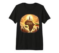 Ethiopian Flag Rasta Africa Rising Again from Ethiopia Premium T-Shirt
