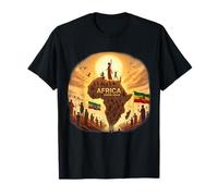 Ethiopian Flag Rasta Africa Rising Again from Ethiopia T-Shirt