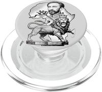 Ethiopian Lion Judah Emperor Haile Selassie Rasta Jamaican PopSockets PopGrip for MagSafe
