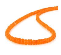 Ethiopian Opal Necklace Opal Beaded Necklace in 925 Sterling Silver October Birthstone Handmade Opal Jewelry Designer Opal Bead Necklace (Orange Opal)